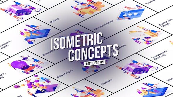 Isometric Concept Lottie Edition - Videohive 24313572 Download