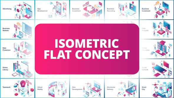 Isometric Flat Concept - Download Videohive 23352830