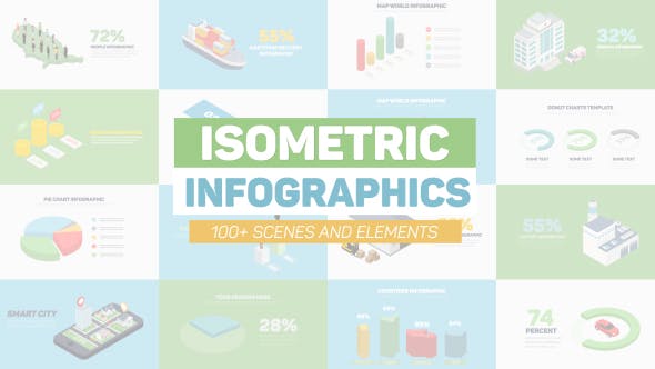 Isometric Infographics - Videohive Download 20869321