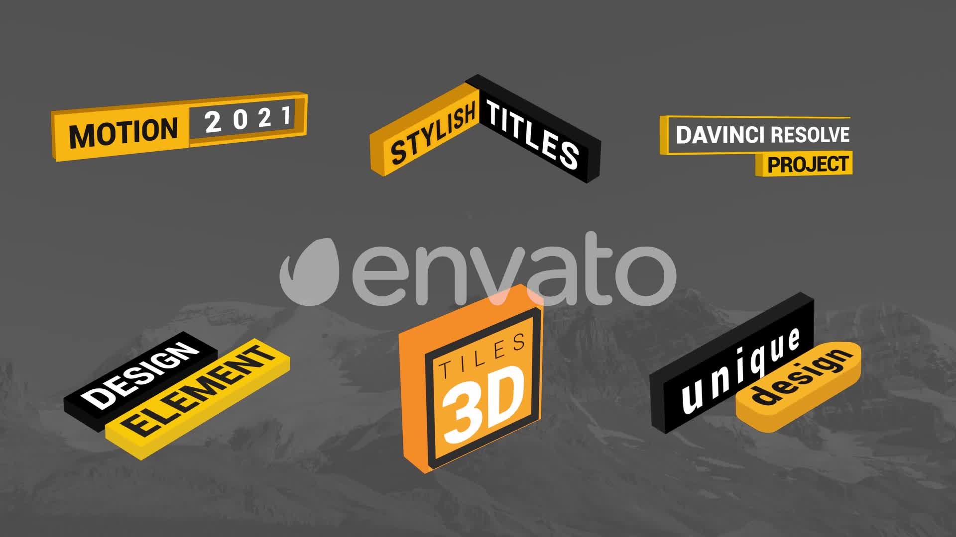 Isometric Titles Videohive 32519255 DaVinci Resolve Image 1