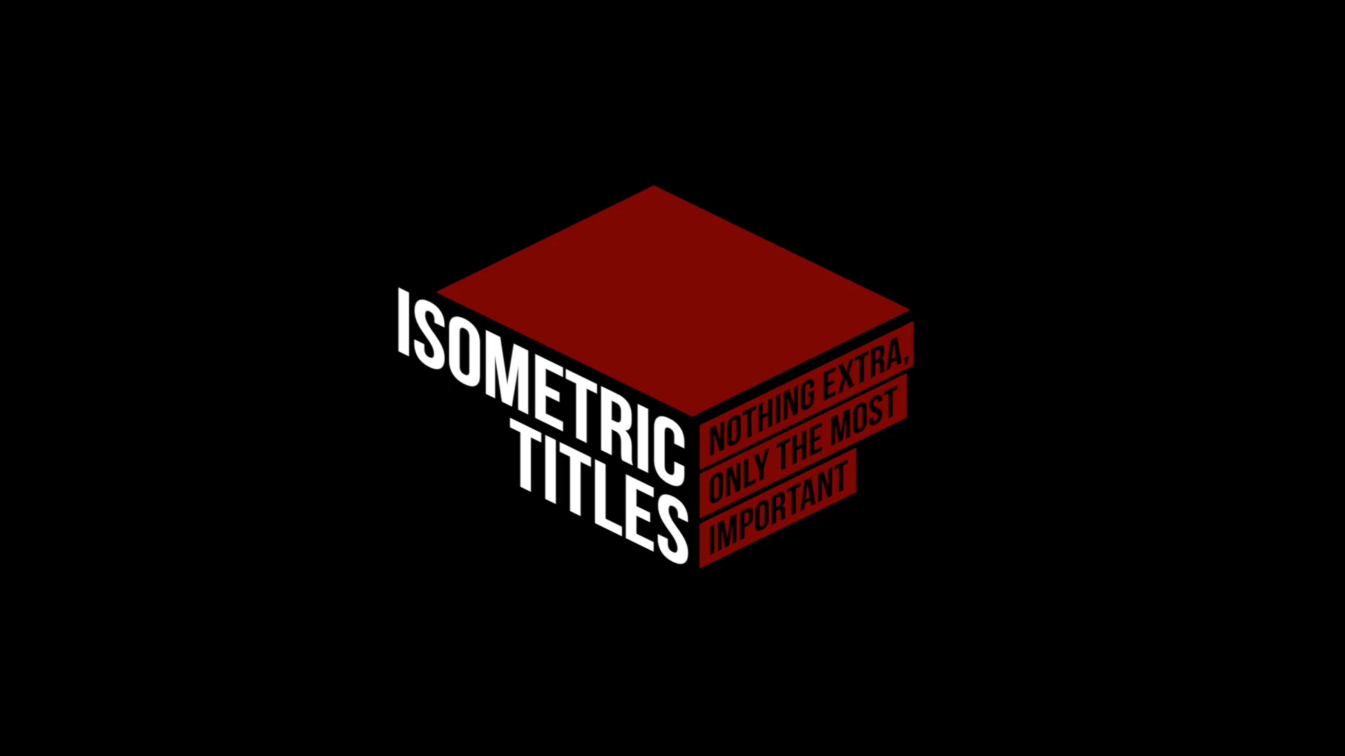 Isometric Titles Videohive 35977399 Apple Motion Image 10
