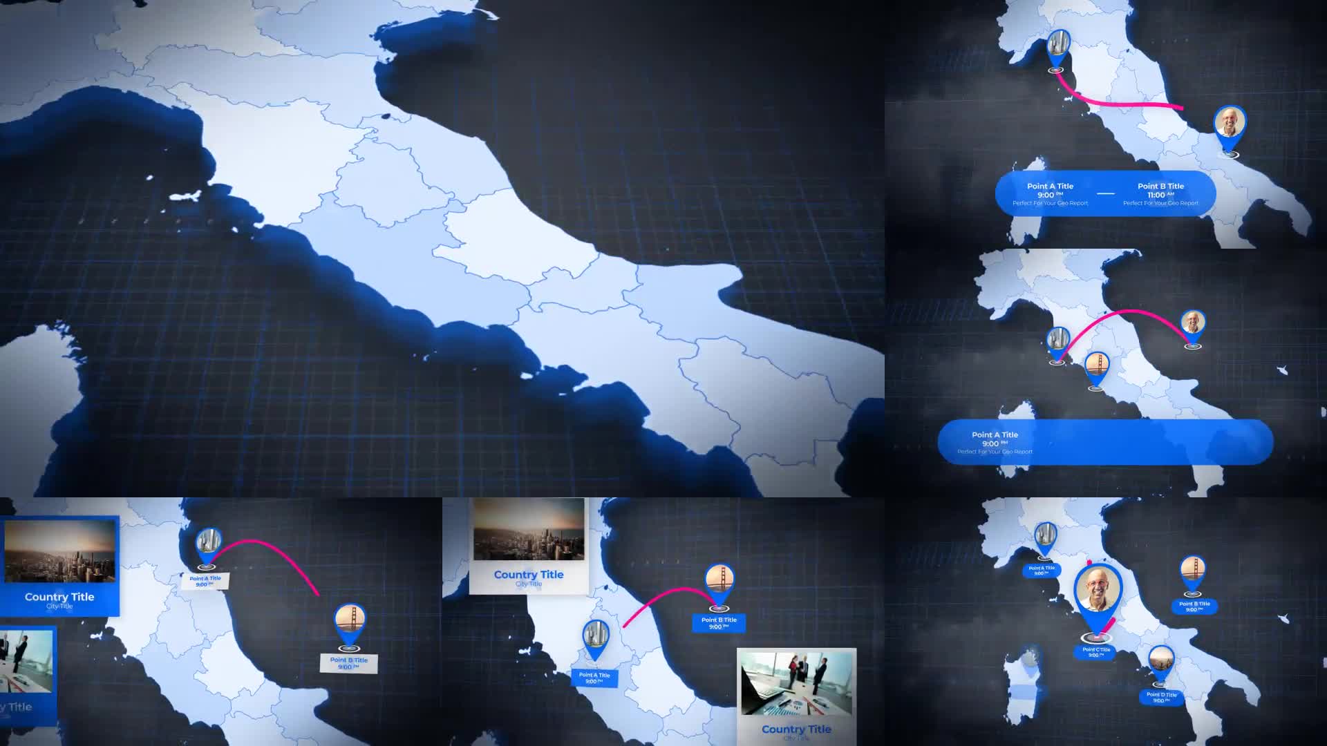 Italy Map Italian Map Kit Videohive 24074322 After Effects Image 1