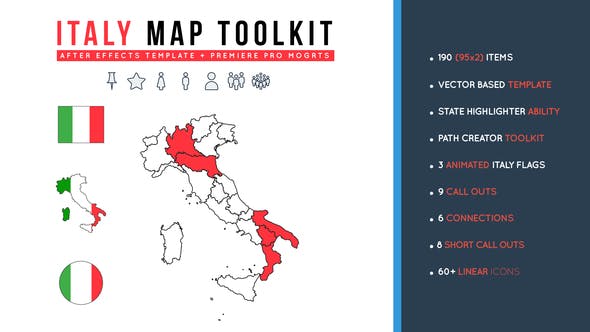 Italy Map Toolkit - Videohive 26892363 Download