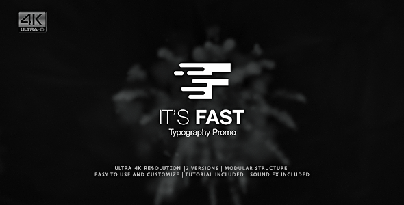 Its Fast Typography Promo - Download Videohive 19301941