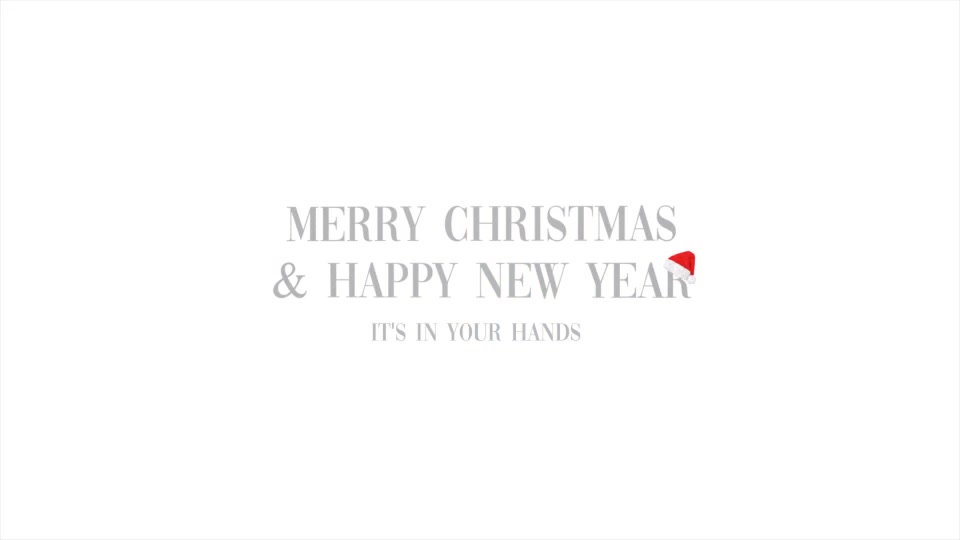 Its In Your Hands Merry Christmas & Happy New Year Videohive 22828027 After Effects Image 10