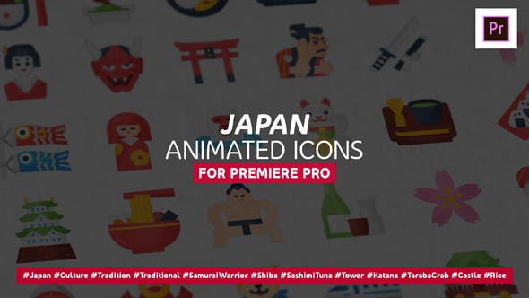 Japan Icons Mogrt - Download 29056963 Videohive