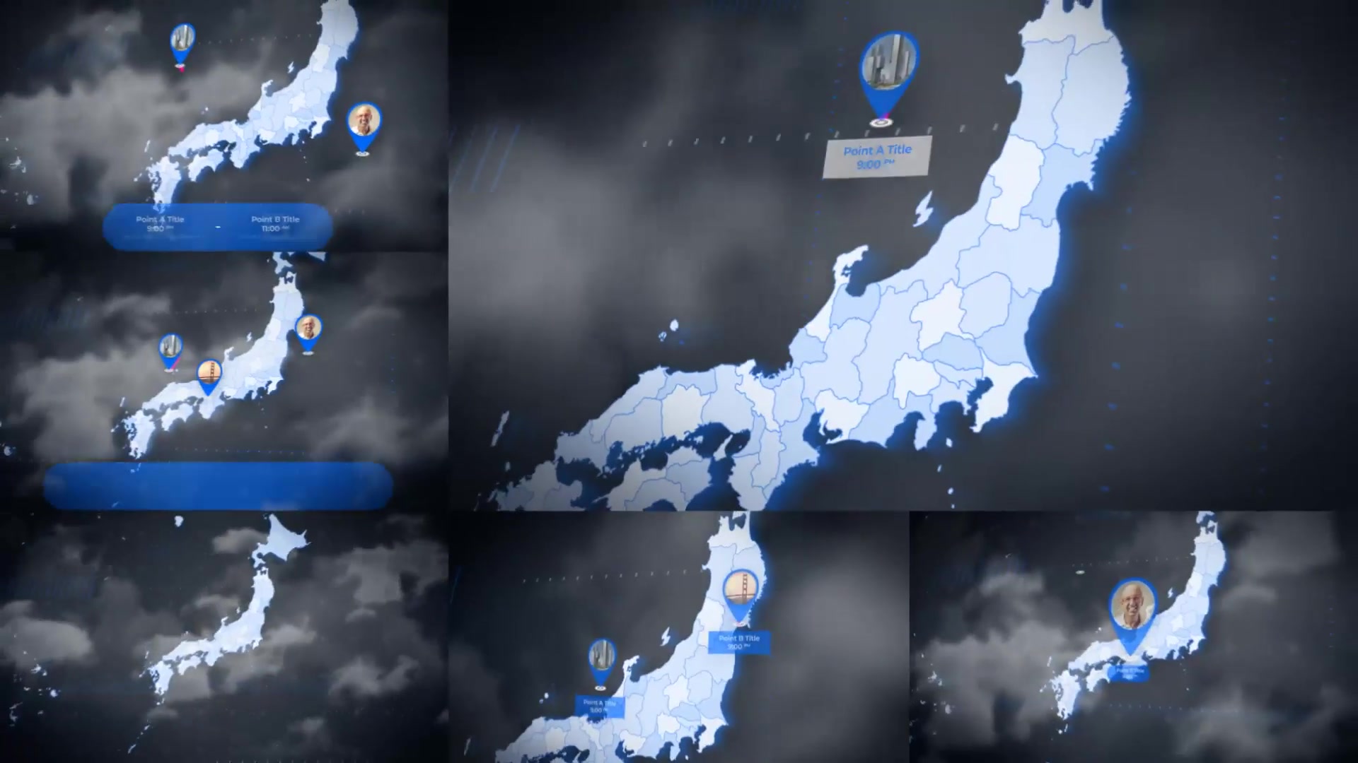 Japan Map Animation Japanese Map Kit Videohive 24088159 After Effects Image 8