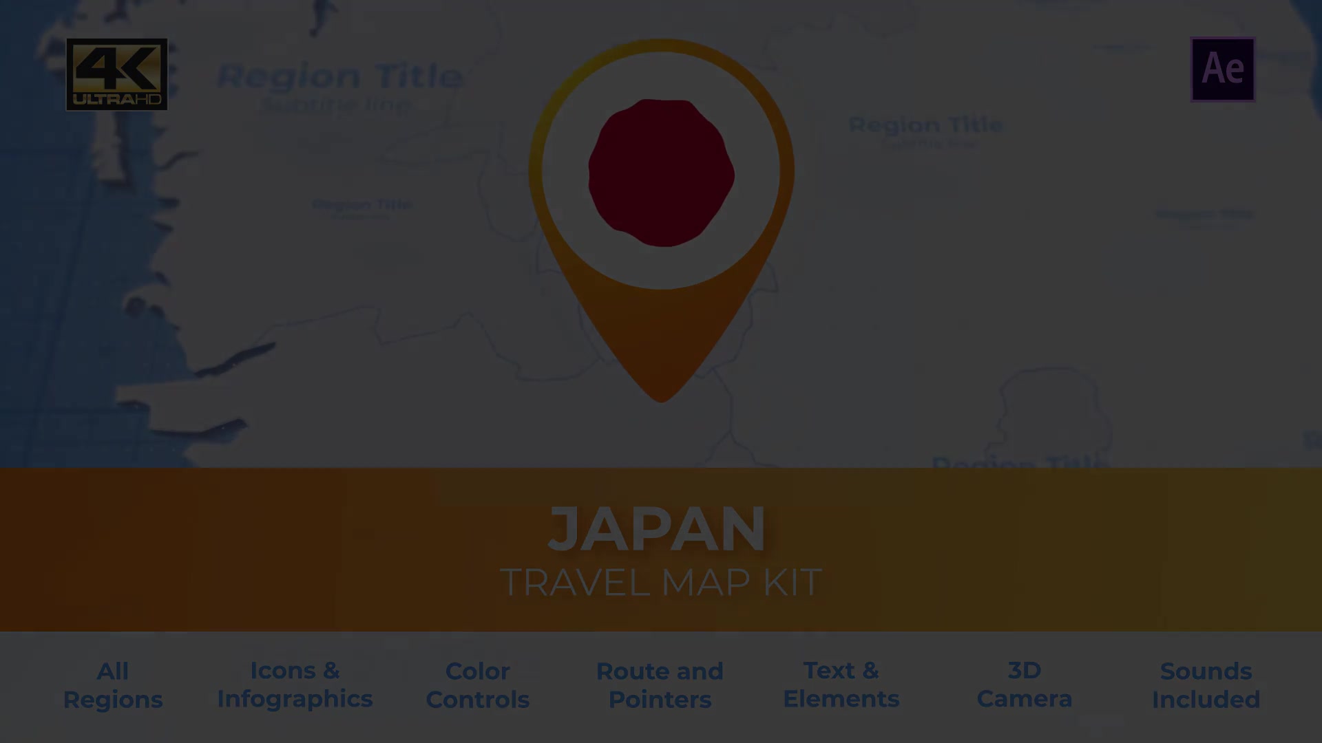 Japan Map Japan Travel Map Videohive 27933485 After Effects Image 6