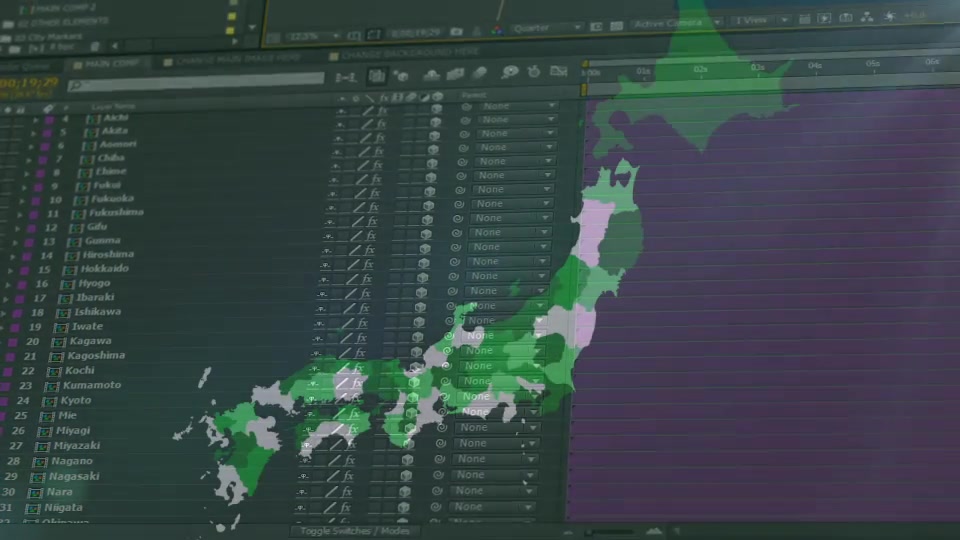 Japan Map Kit - Download Videohive 17711358