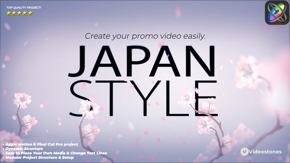Japan Style Intro Romantic Titles Animation Promo Apple Motion Template - Download 35180549 Videohive