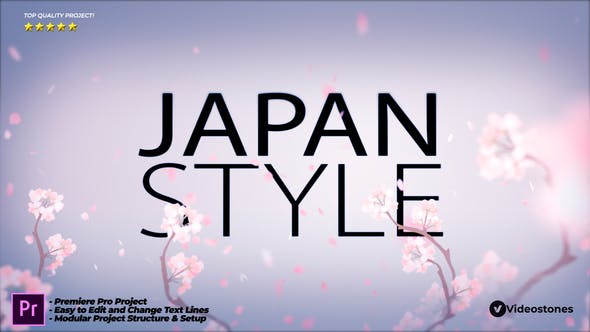 Japan Style Intro Romantic Titles Animation Promo Premiere Pro - Download 34096420 Videohive