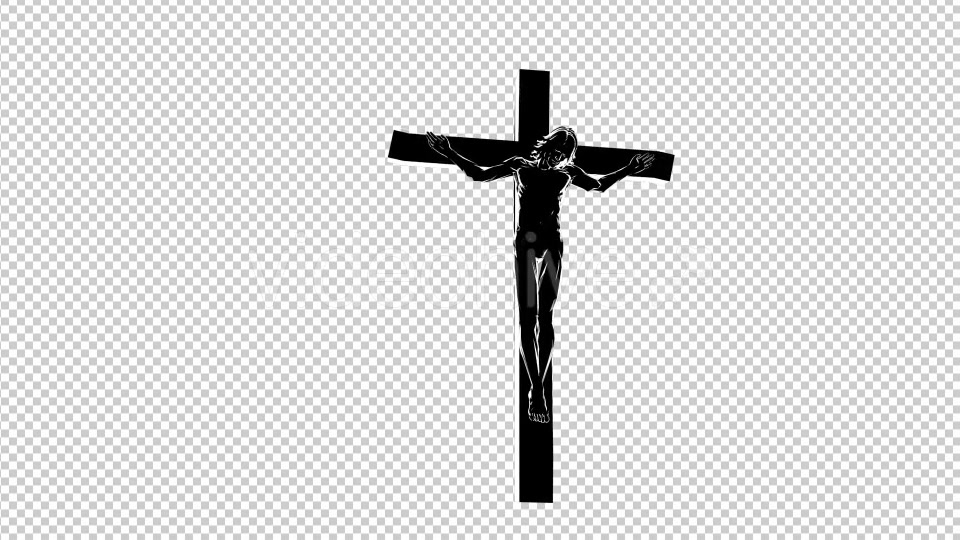 Jesus Christ on the Cross 3D Silhouette - Download Videohive 19481927