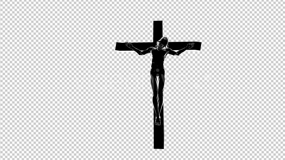 Jesus Christ on the Cross 3D Silhouette - Download Videohive 19481927