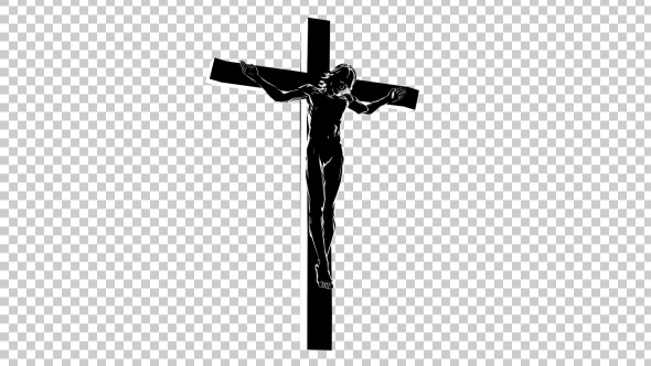 Jesus Christ on the Cross 3D Silhouette - Download Videohive 19481927