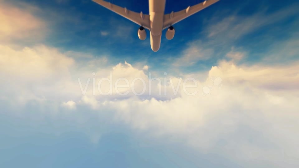 Jet Plane Fly Over Sunset - Download Videohive 16711581