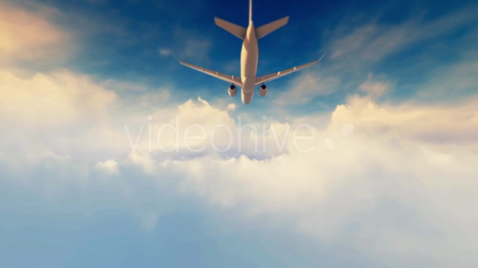 Jet Plane Fly Over Sunset - Download Videohive 16711581