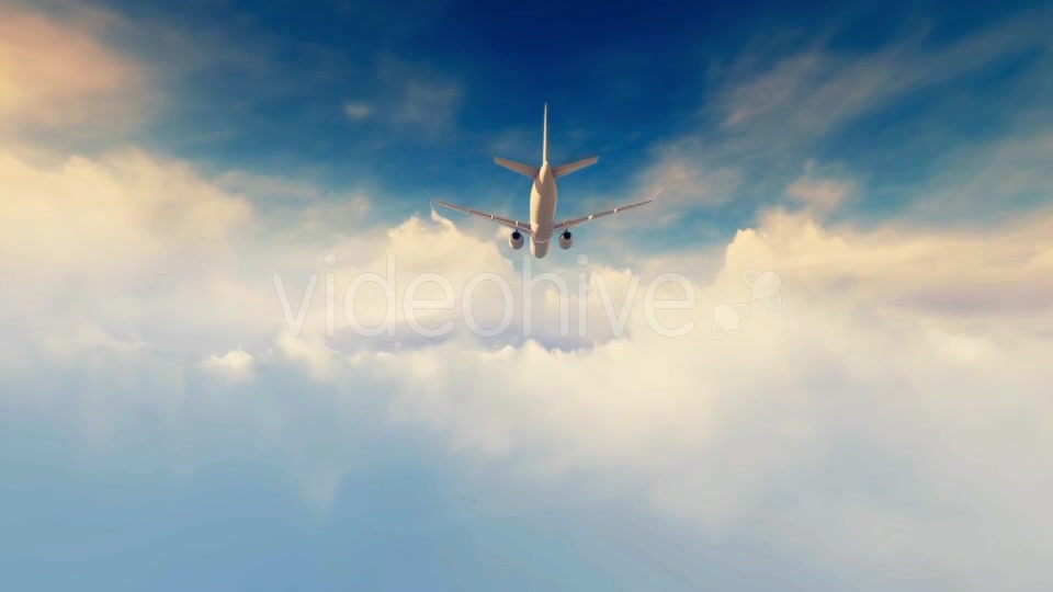 Jet Plane Fly Over Sunset - Download Videohive 16711581
