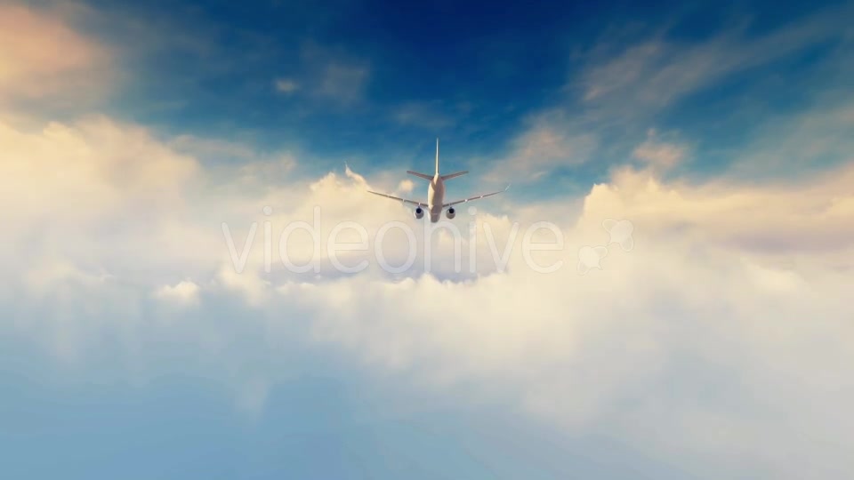 Jet Plane Fly Over Sunset - Download Videohive 16711581