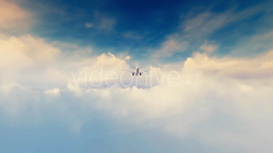 Jet Plane Fly Over Sunset - Download Videohive 16711581