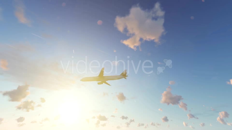 Jet Plane Fly Over Sunset - Download Videohive 20500195