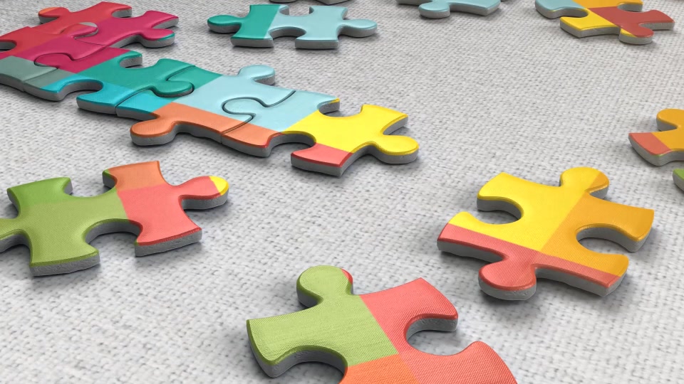 Jigsaw Puzzle Logo Reveal - Download Videohive 18193239