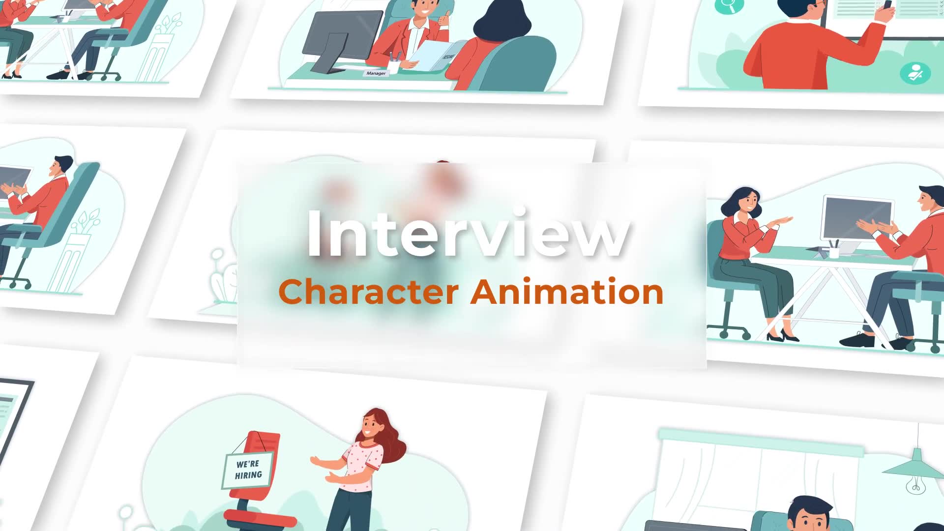 Job Interview Character Animation Scene Pack Videohive 37070227 After Effects Image 2