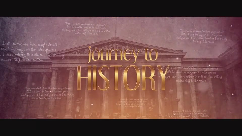 Journey to History - Download Videohive 21458544