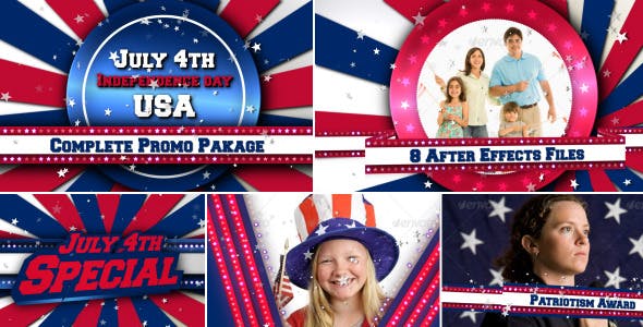 July 4th US Patriotic Broadcast Promo Pack - Videohive 4867130 Download