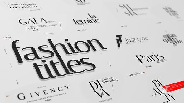 Just Type | Fashion Titles - Download 23937775 Videohive