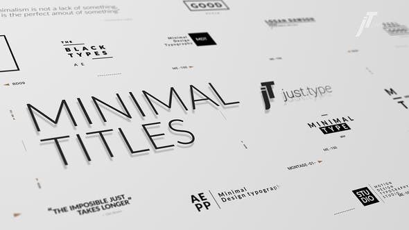 Just Type | Minimal Titles - Download 23984374 Videohive