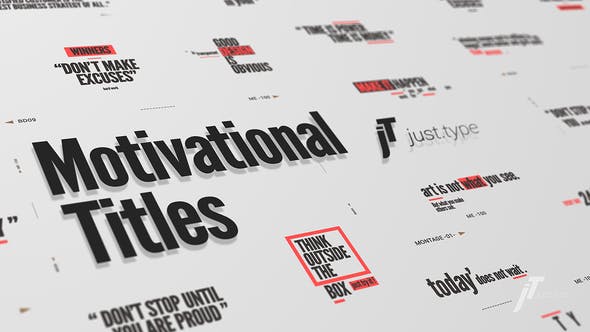 Just Type | Motivational Titles - Videohive 24012001 Download
