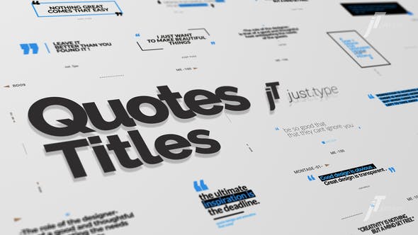 Just Type | Quote Titles - Download Videohive 24063142
