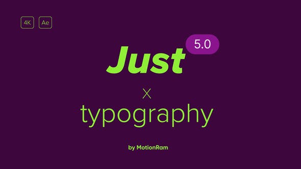 Just Typography 5.0 - Videohive 34592341 Download