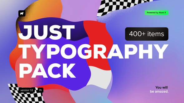 Just Typography Pack for Premiere Pro - 34410712 Download Videohive