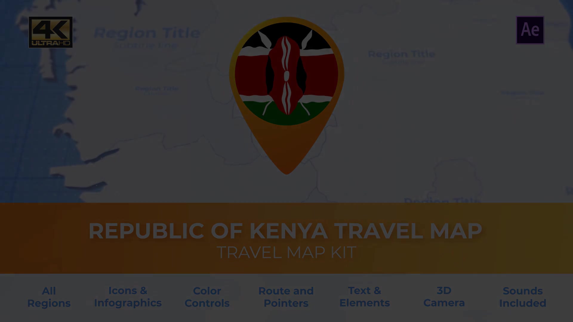 Kenya Map Republic of Kenya Travel Map Videohive 30442210 After Effects Image 6