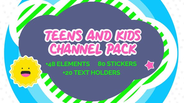 Kids And Teens Youtube And Broadcast Package AE - Videohive 29970114 Download