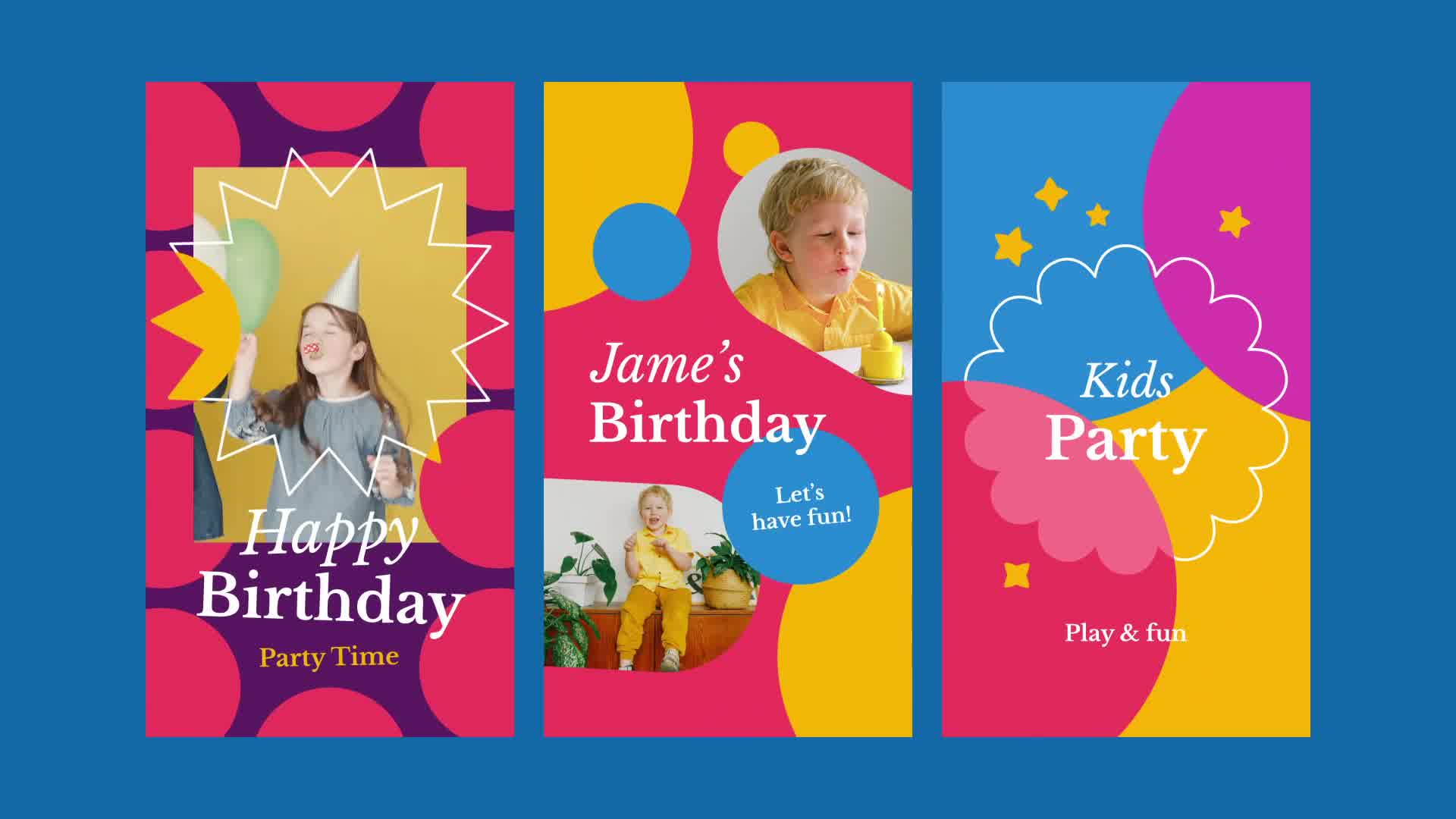Kids Birthday Party Instagram Stories Videohive 32591990 After Effects Image 10