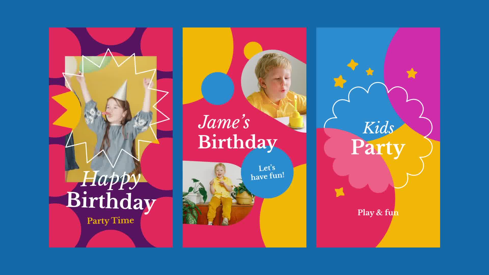 Kids Birthday Party Instagram Stories Videohive 32591990 After Effects Image 11