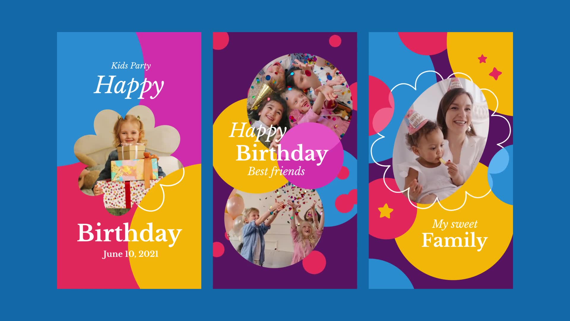 Kids Birthday Party Instagram Stories Videohive 32591990 After Effects Image 7