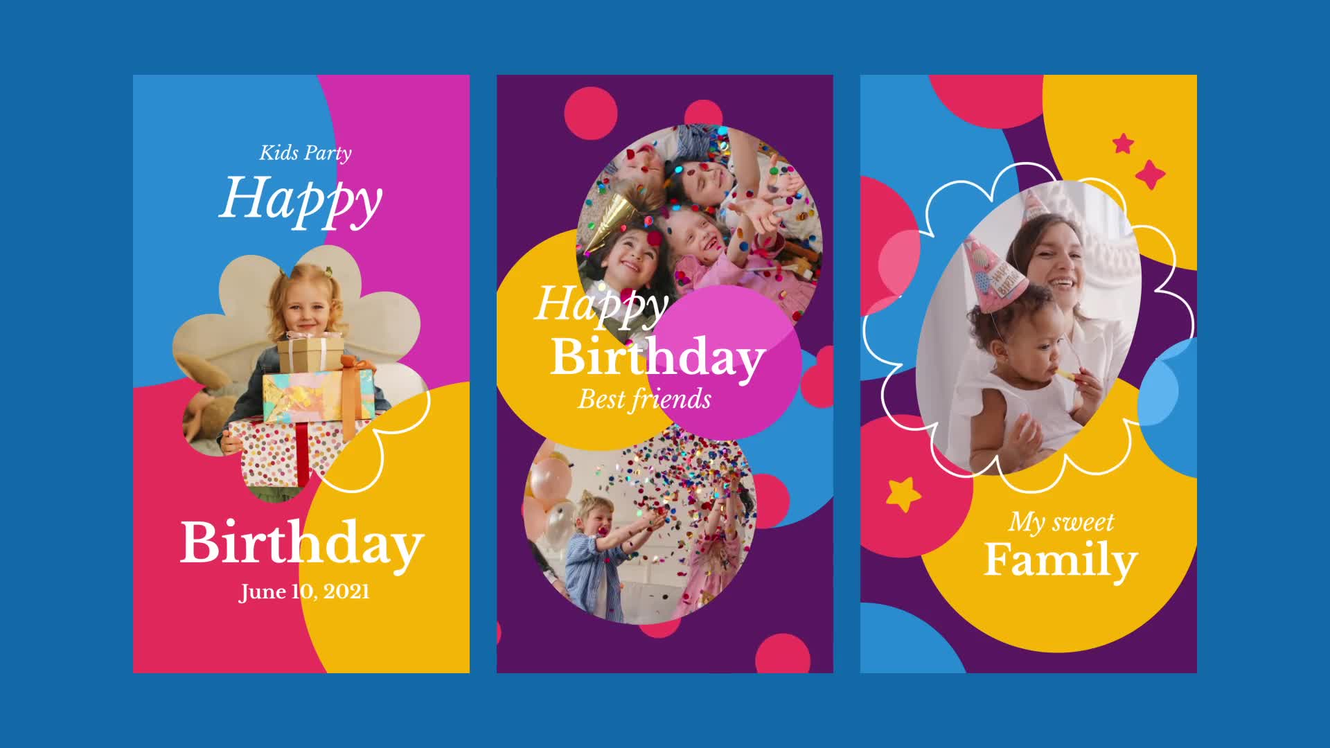 Kids Birthday Party Instagram Stories Videohive 32591990 After Effects Image 8
