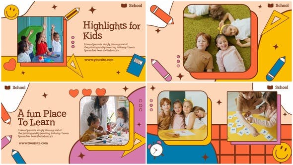 Kids Education Colorful Promo - Videohive 38468221 Download