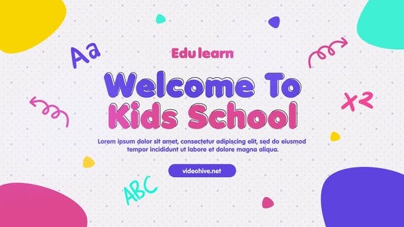 Kids Education Promo - 38321986 Videohive Download