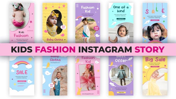 Kids Fashion Instagram Stories - Download Videohive 35473873