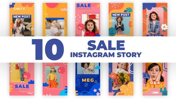 Kids Fashion Instagram Story Pack - 34455955 Videohive Download