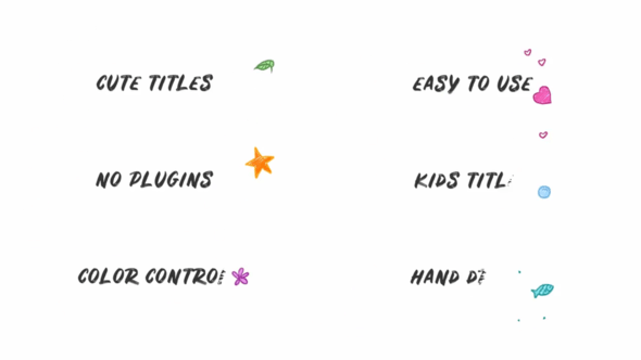 Kids Hand Drawn Titles - 32299879 Download Videohive
