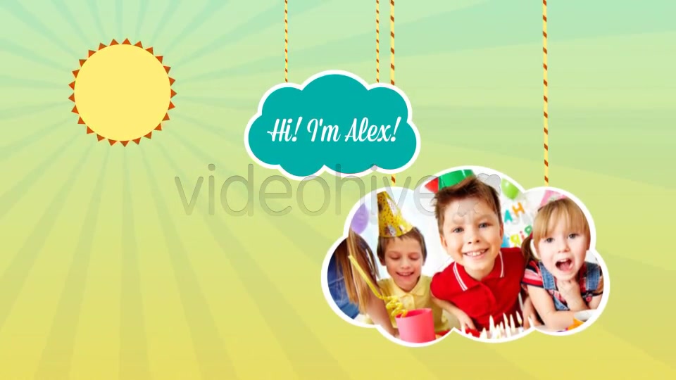Kids Intro Clouds on Ropes - Download Videohive 4232505