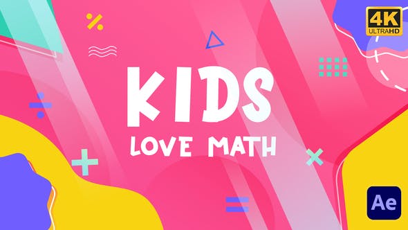 Kids Love Math Slideshow | After Effects - Videohive 33635593 Download