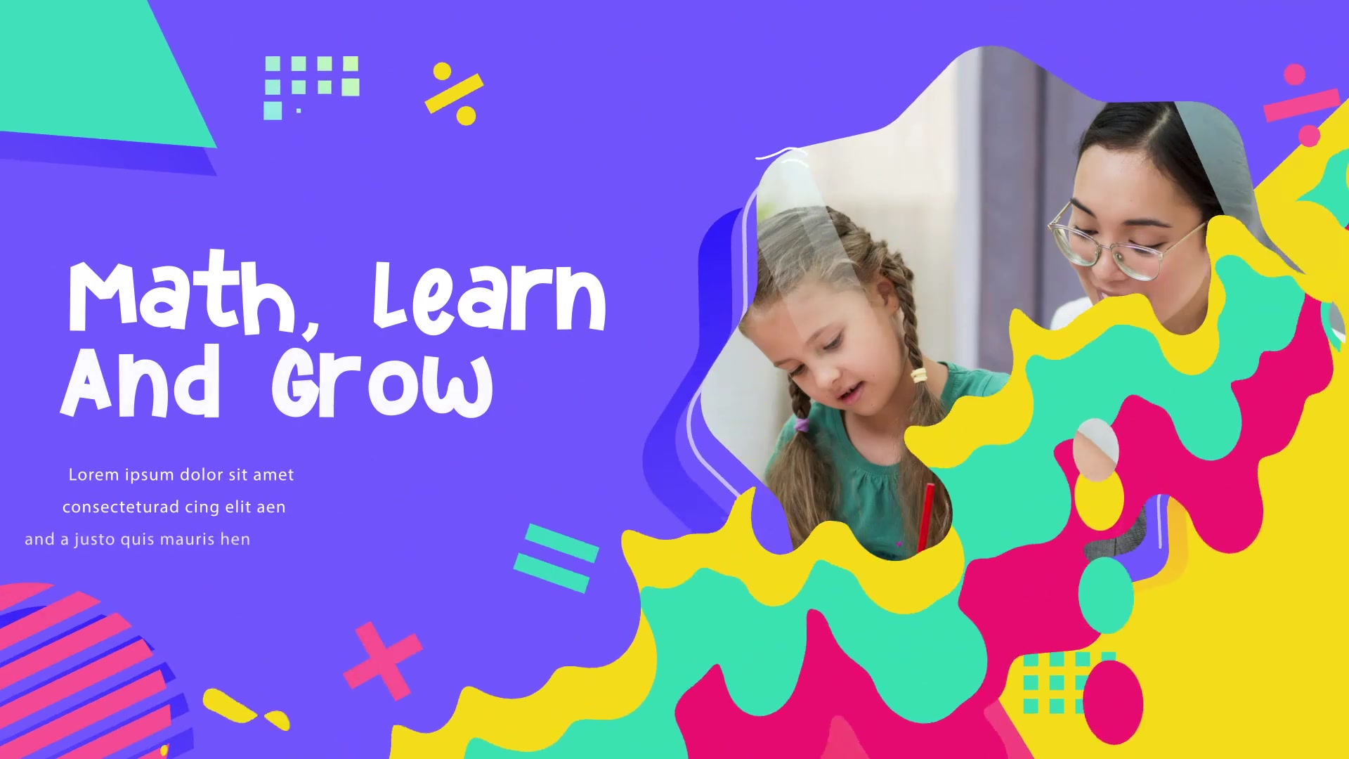 Kids Love Math Slideshow | Premiere Pro MOGRT Videohive 33635957 Premiere Pro Image 6