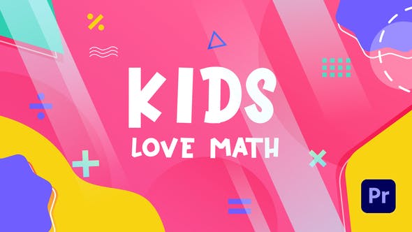 Kids Love Math Slideshow | Premiere Pro MOGRT - Videohive 33635957 Download