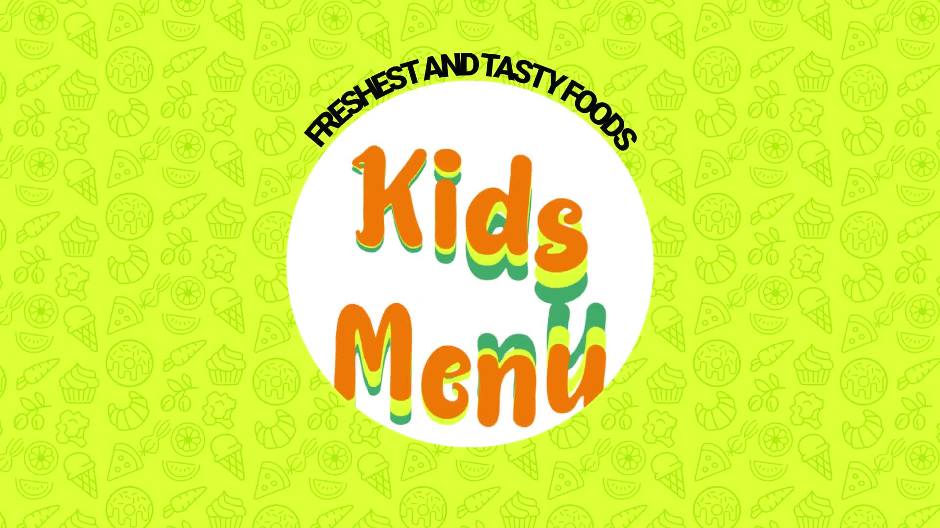 Kids Menu Videohive 24175731 After Effects Image 1